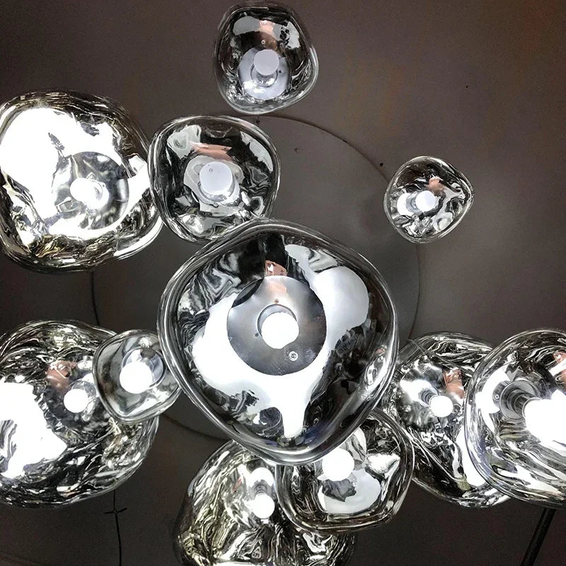 Afralia Nordic Lava Glass Chandelier - Minimalist Bedroom Dining Room Pendant Lamp