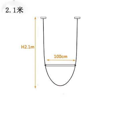 Afralia Leather Belt Chandelier: Modern Glass Tube Designer Lighting for Home, Restaurant & Villa