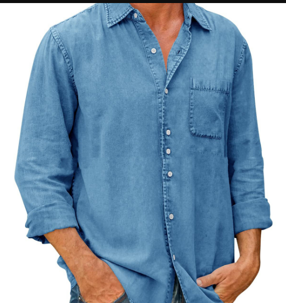 Zakenda | Alexander - chemise en jean à manches longues pour homme