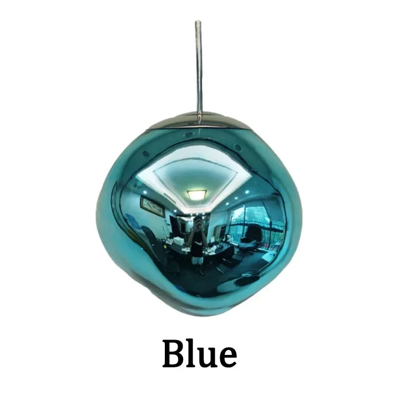 Afralia Nordic Lava Glass Chandelier - Minimalist Bedroom Dining Room Pendant Lamp