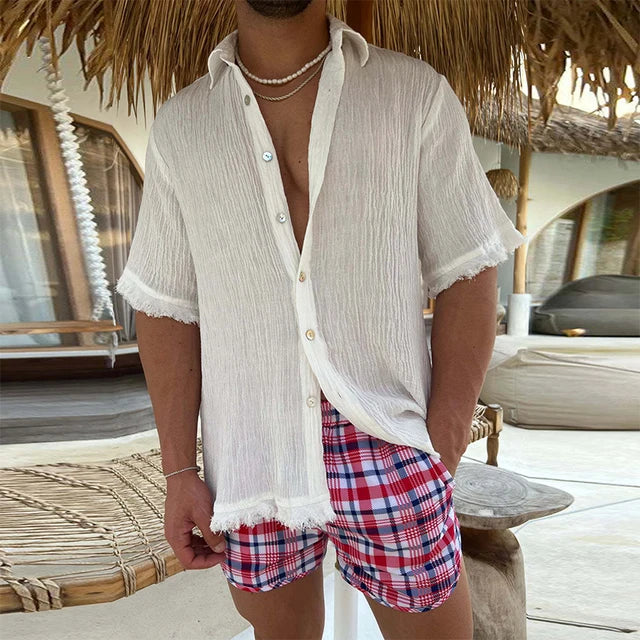 Zakenda | Chemise décontractée beige