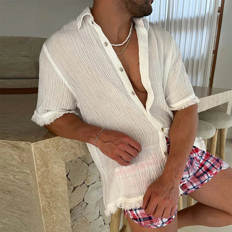 Zakenda | Chemise décontractée beige