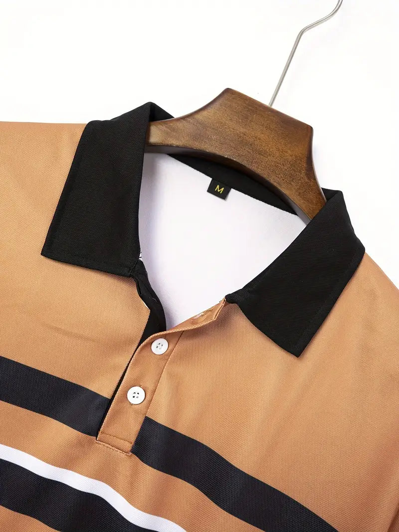 Zakenda | Atticus - maillot de golf coupe regular avec bloc de couleur pour le printemps