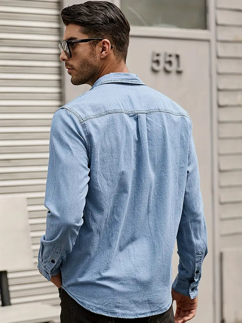 Zakenda | Alexander - chemise en jean à manches longues pour homme