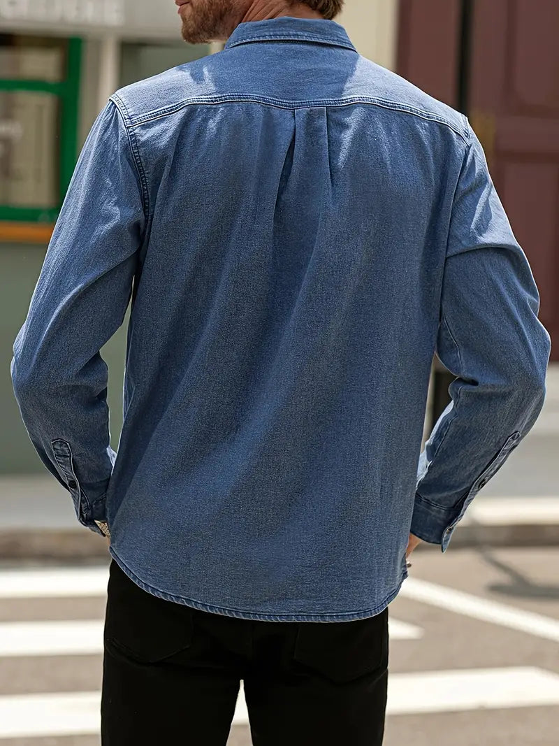 Zakenda | Alexander - chemise en jean à manches longues pour homme
