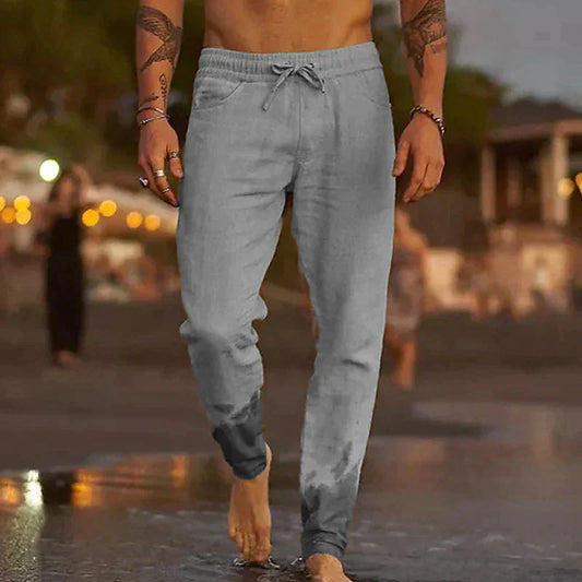 Zakenda | pantalons décontractés en lin pour hommes