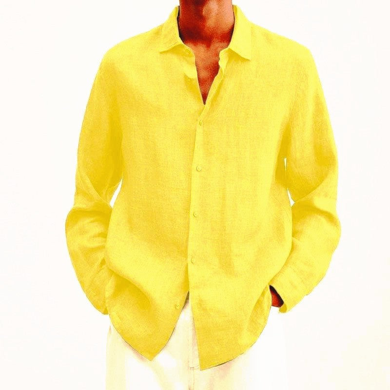 Zakenda | Chemise en lin élégante pour homme - la légèreté rencontre la polyvalence