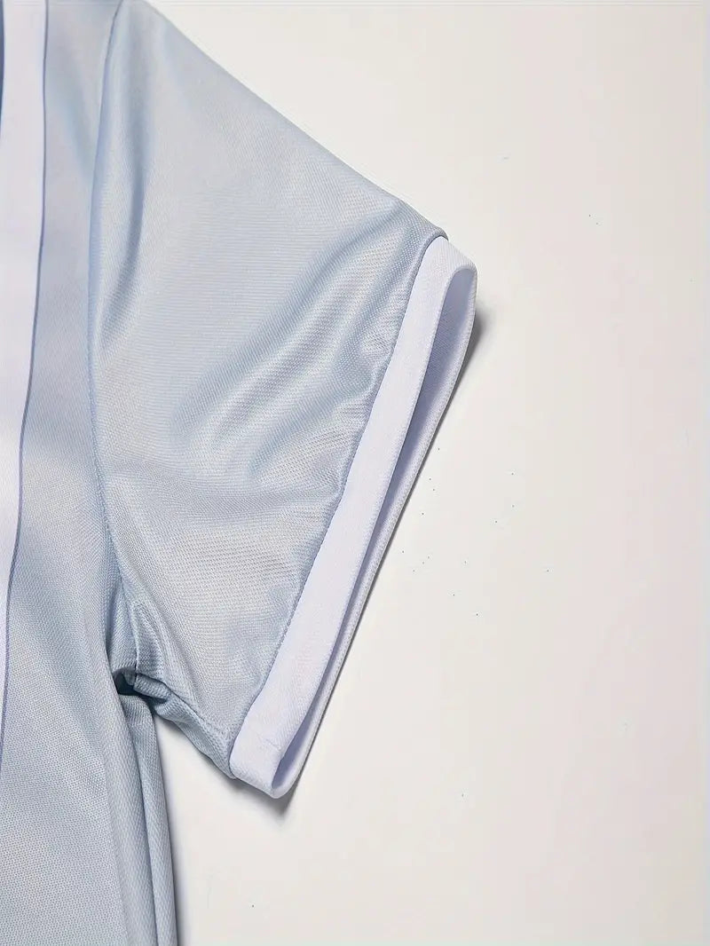 Zakenda | Daniel - haut décontracté à manches courtes avec fermeture à friction