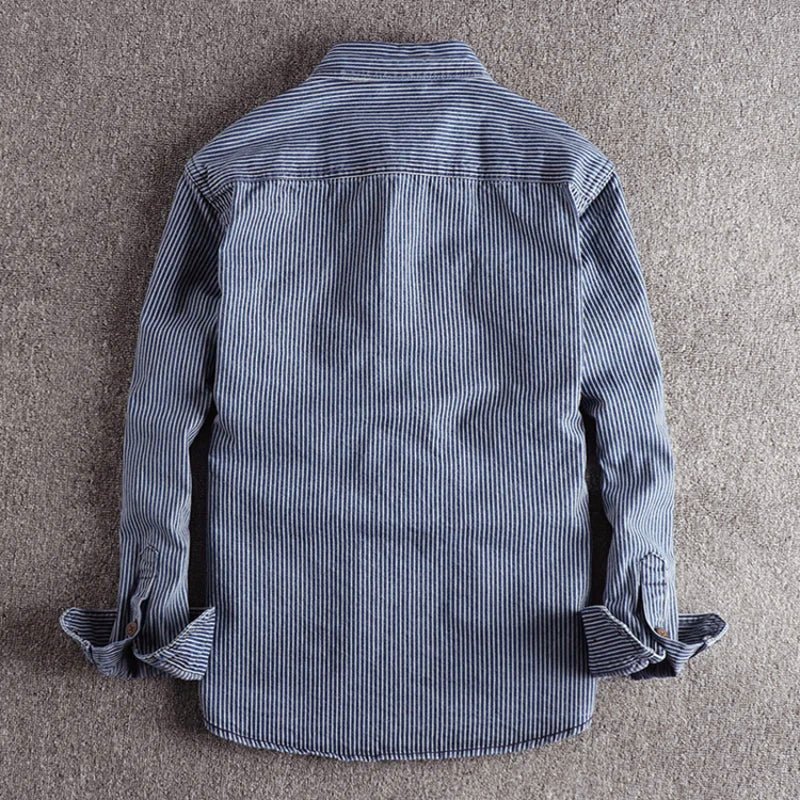 Zakenda | Clark Chemise en denim rayé
