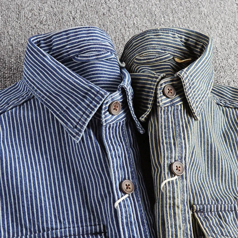 Zakenda | Clark Chemise en denim rayé