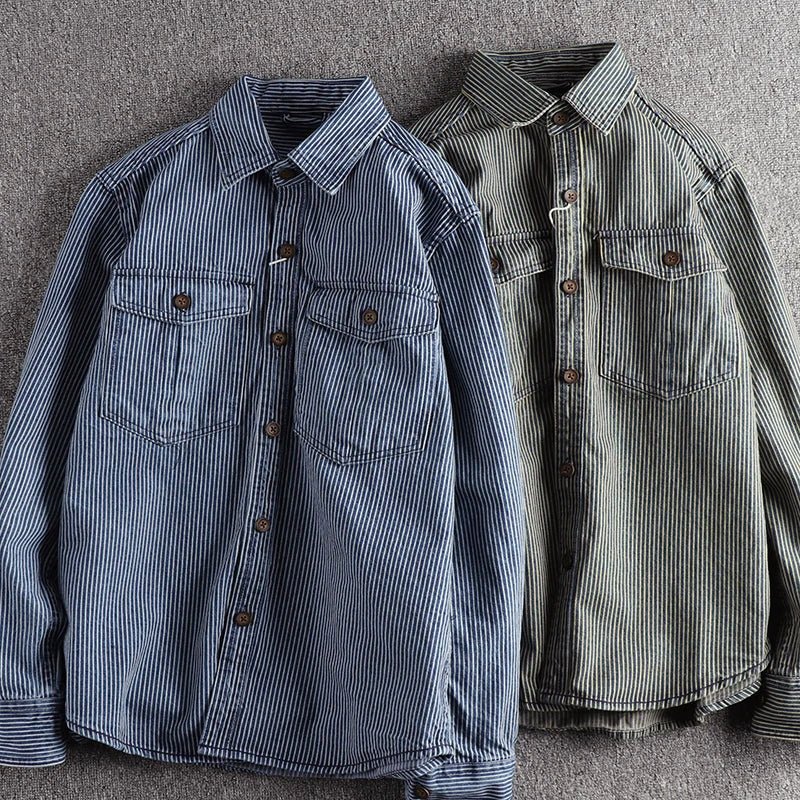 Zakenda | Clark Chemise en denim rayé