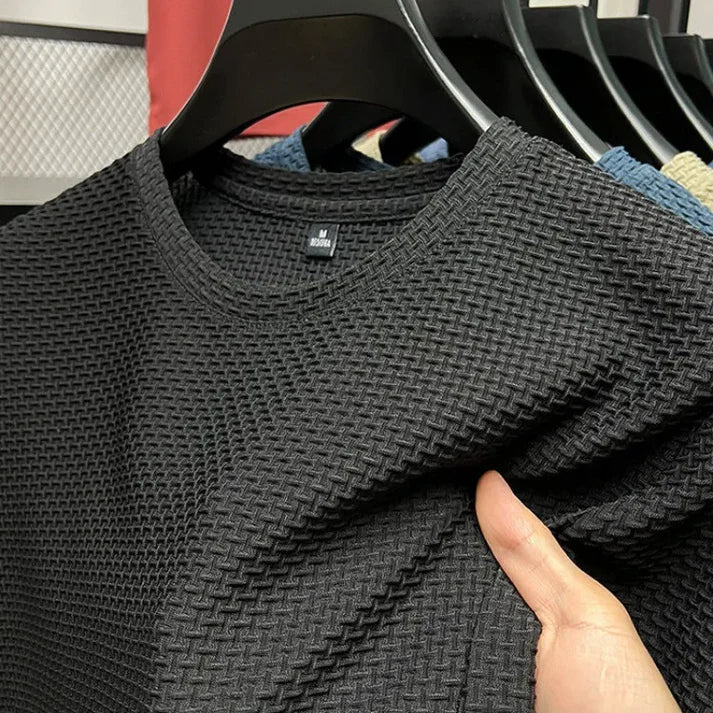 Zakenda | Ben - t-shirt à manches courtes en maille de soie de riz