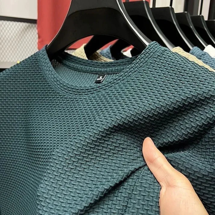 Zakenda | Ben - t-shirt à manches courtes en maille de soie de riz