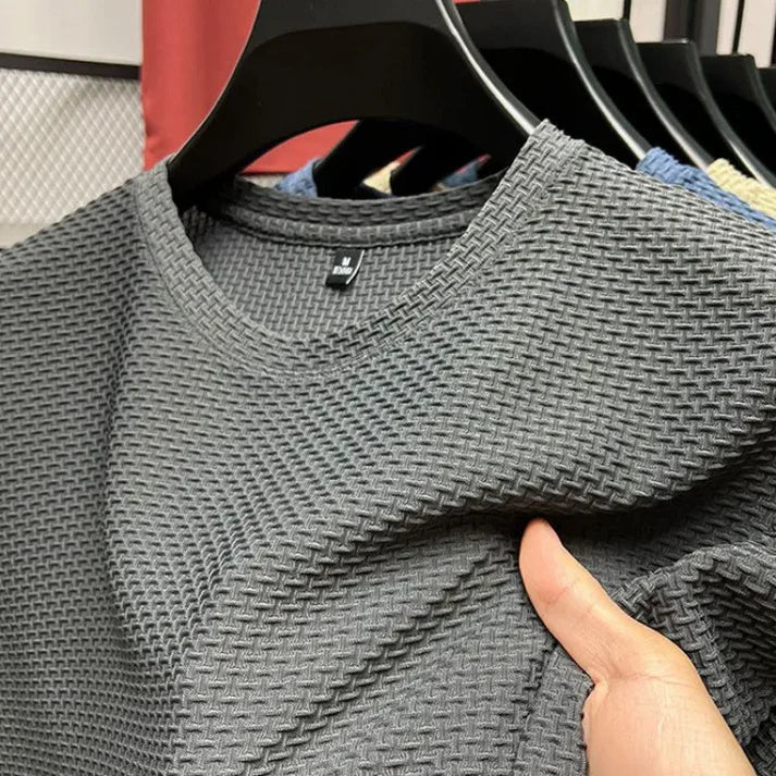 Zakenda | Ben - t-shirt à manches courtes en maille de soie de riz