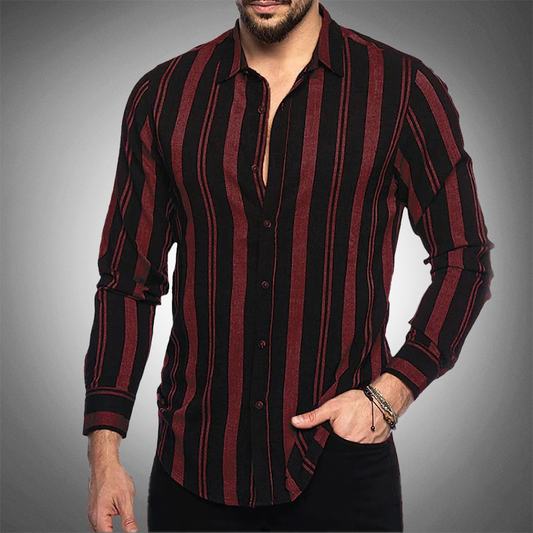 Zakenda | Chemise noire élégante de Lila