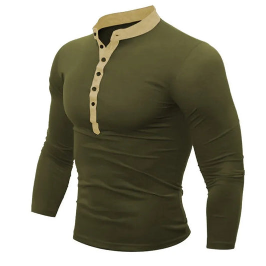 Zakenda | Ellery - sweat-shirt vert moulant pour homme