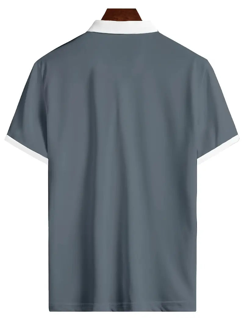 Zakenda | David - maillot de golf respirant col V pour homme