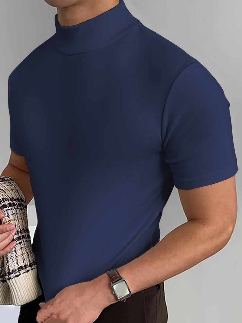 Zakenda | Caleb - T-shirt élégant à col haut