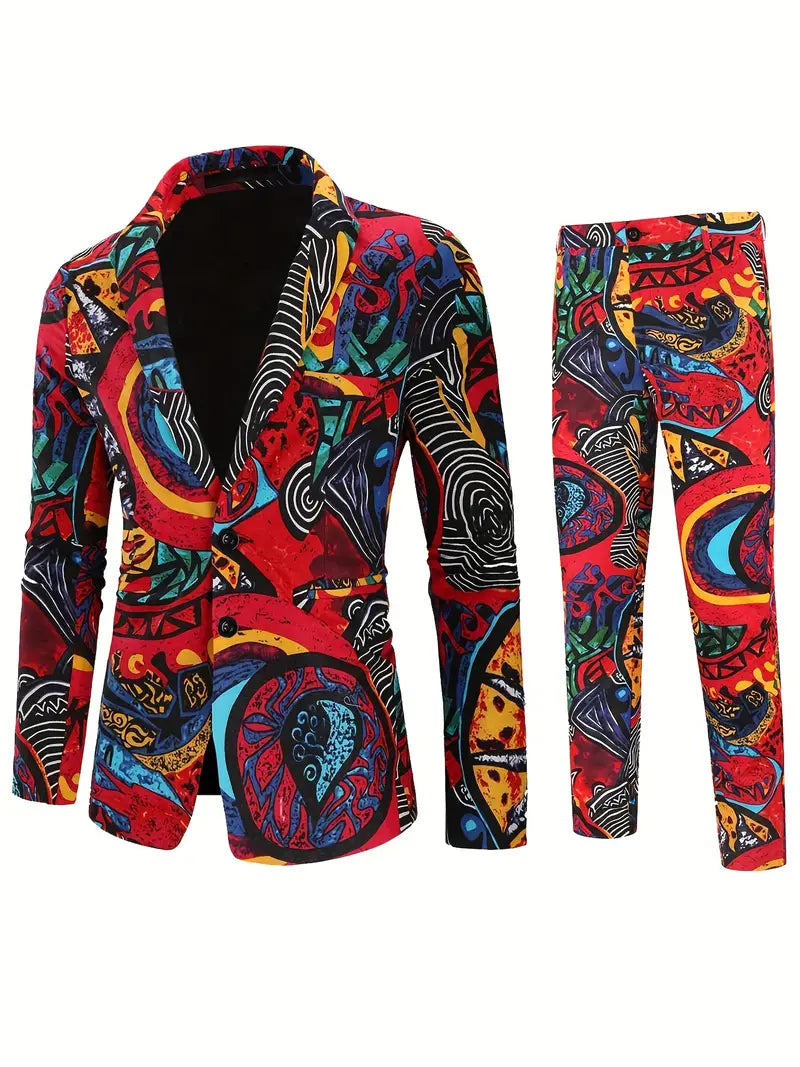 Zakenda | Blazer avec revers et pantalon costume d'affaires pour occasions décontractées