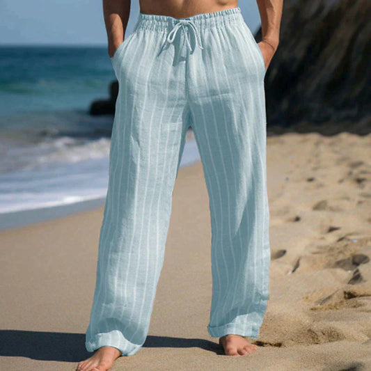 Zakenda | Pantalon en lin décontracté de haute qualité pour l'été