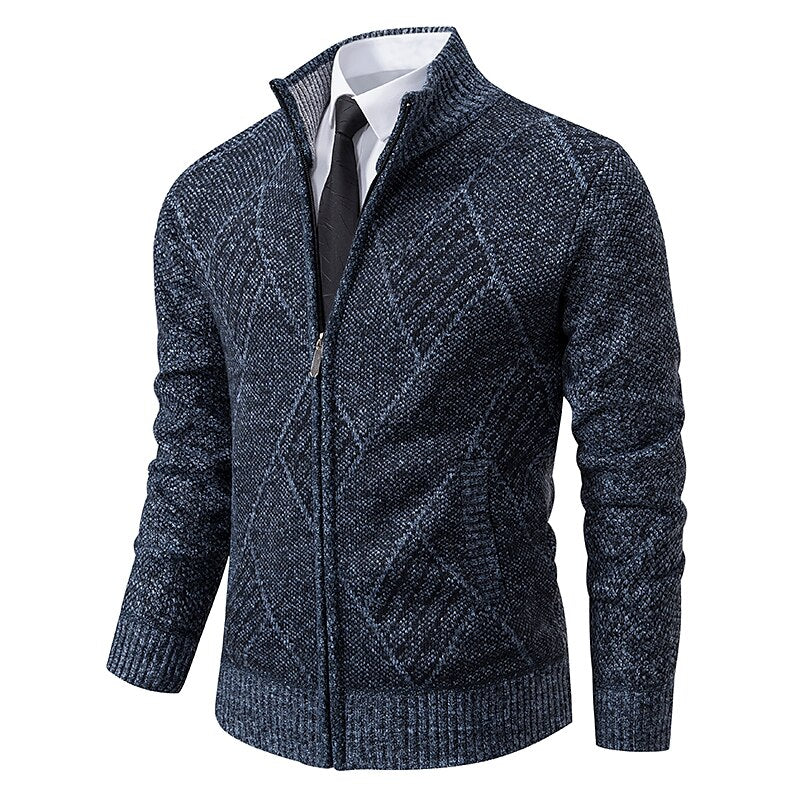 Zakenda | pull-over zippé stylé pour homme (design italien)