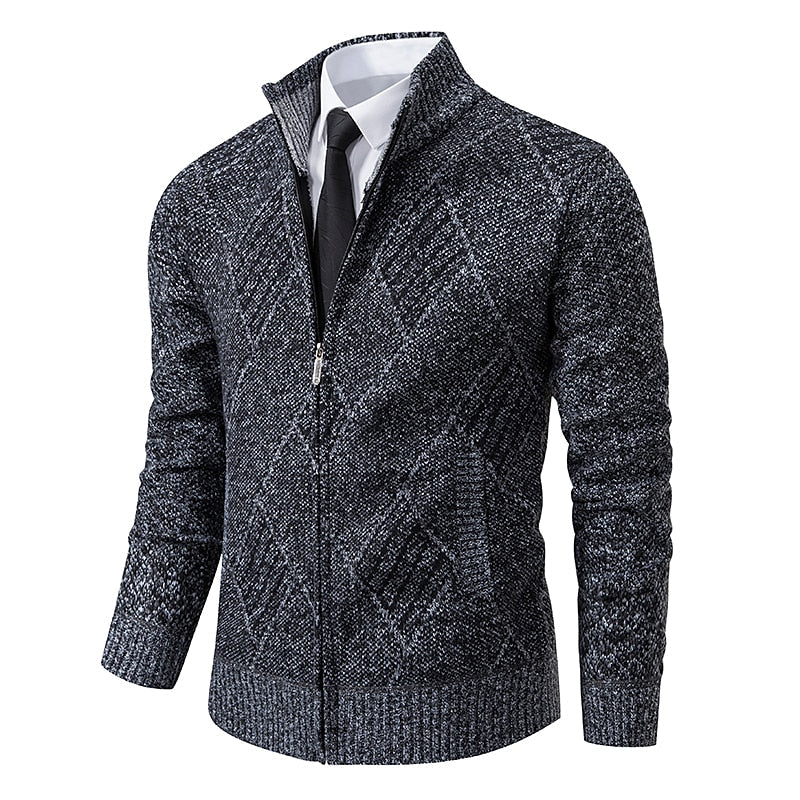 Zakenda | pull-over zippé stylé pour homme (design italien)