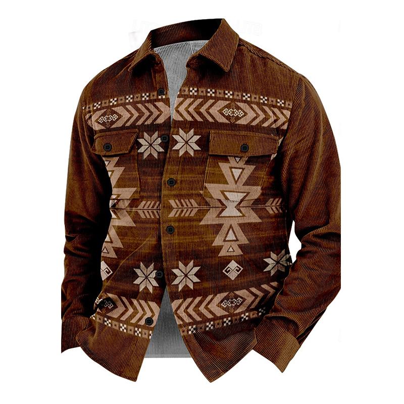 Zakenda | Veste de style vintage en velours côtelé pour hommes