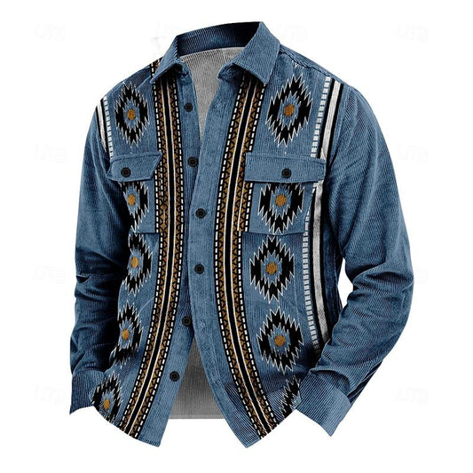 Zakenda | Veste de style vintage en velours côtelé pour hommes