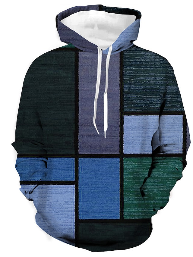 Zakenda | Hoodie d'hiver stylé en coton avec motif à carreaux
