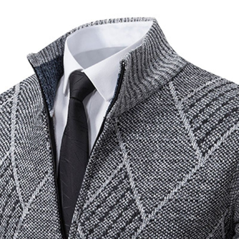 Zakenda | pull-over zippé stylé pour homme (design italien)