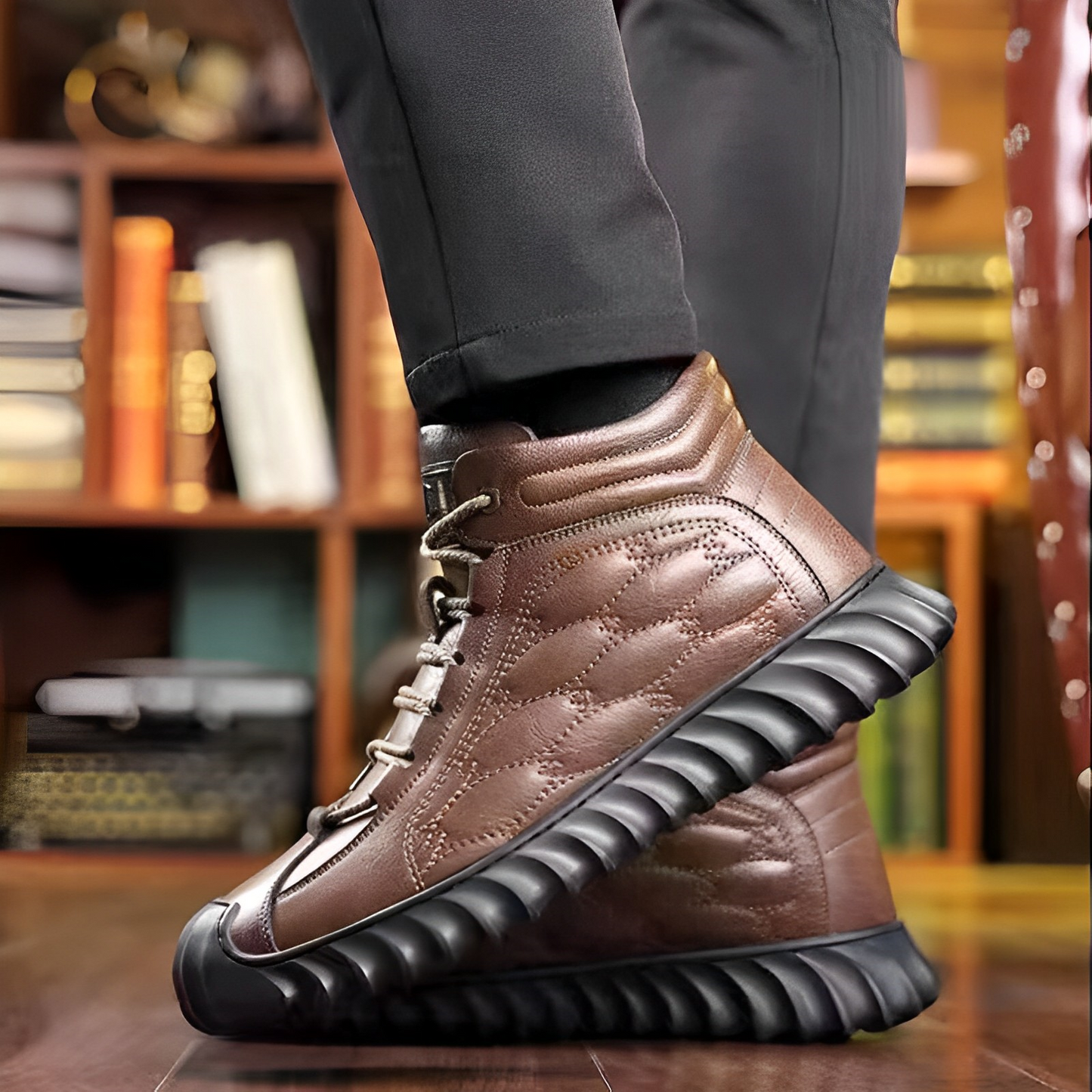 Zakenda | Chaussures d'hiver confortables pour hommes avec doublure en polaire de CozyStride