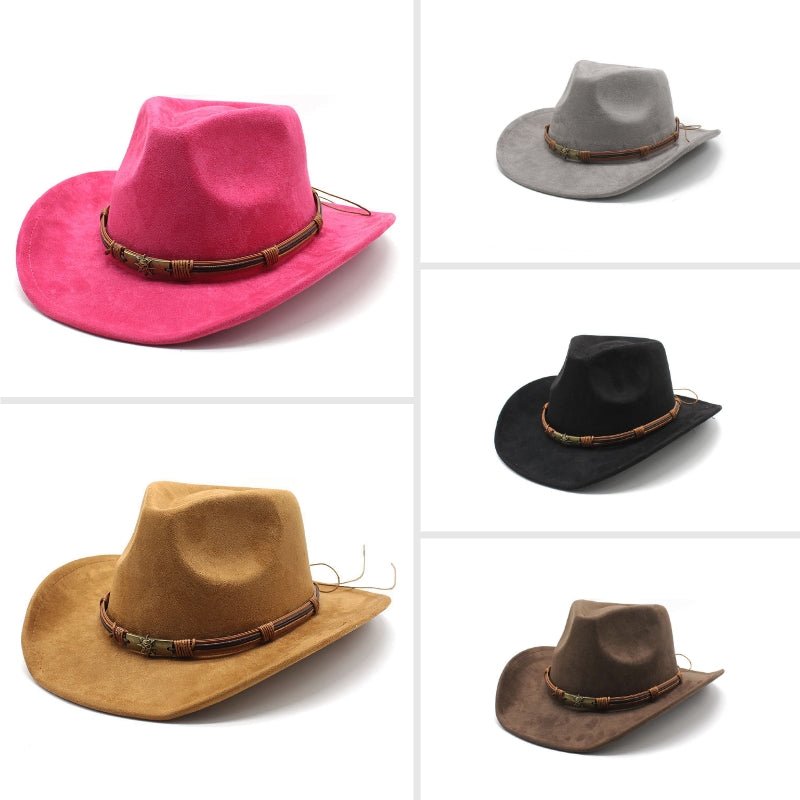 Zakenda | Chapeau de cowboy en daim