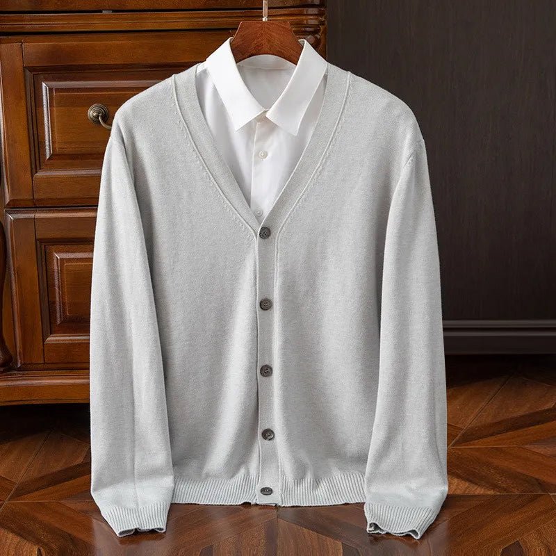 Zakenda | Lévêque Cardigan classique en cachemire