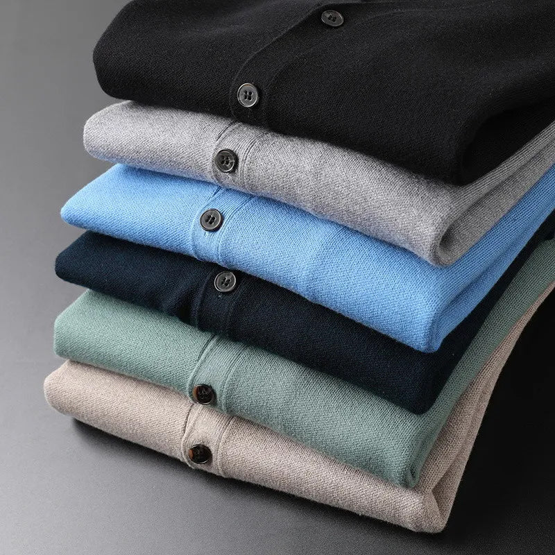 Zakenda | Lévêque Cardigan classique en cachemire