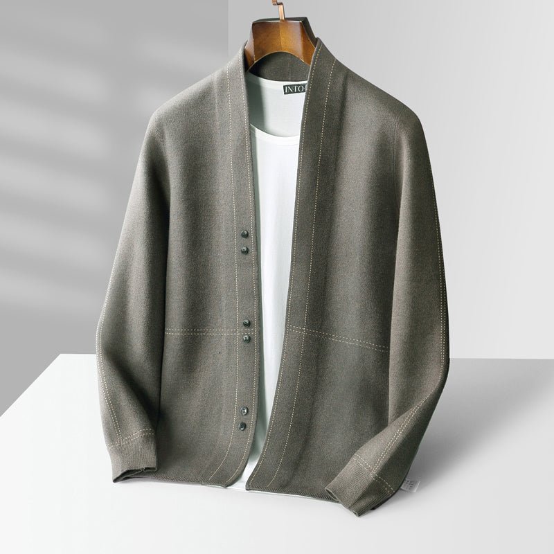 Zakenda | Lévêque Cardigan en laine tissée