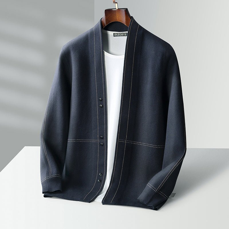 Zakenda | Lévêque Cardigan en laine tissée