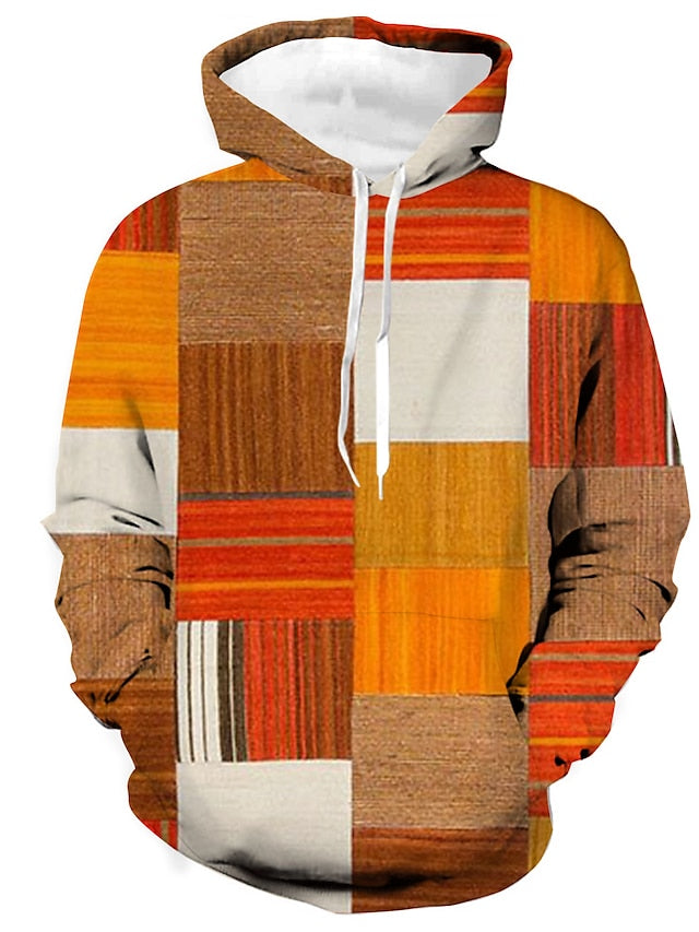 Zakenda | Hoodie d'hiver stylé en coton avec motif à carreaux