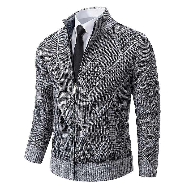 Zakenda | pull-over zippé stylé pour homme (design italien)