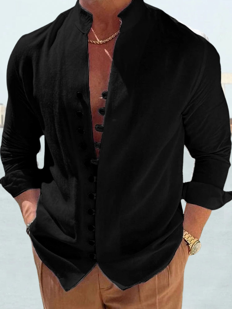 Zakenda | Chemise en lin de coton cool et fraîche