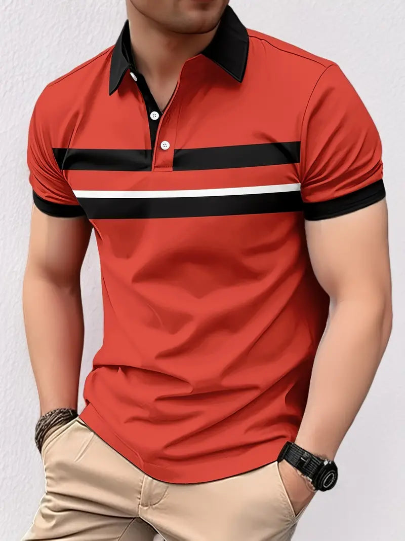 Zakenda | Atticus - maillot de golf coupe regular avec bloc de couleur pour le printemps