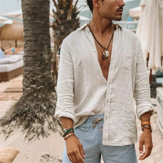 Zakenda | Blouse d'été élégante en lin