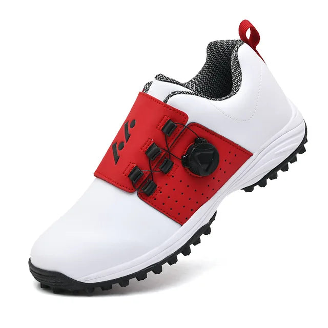 Zakenda | Chaussure de golf blanche haute performance pour hommes - Précision et confort