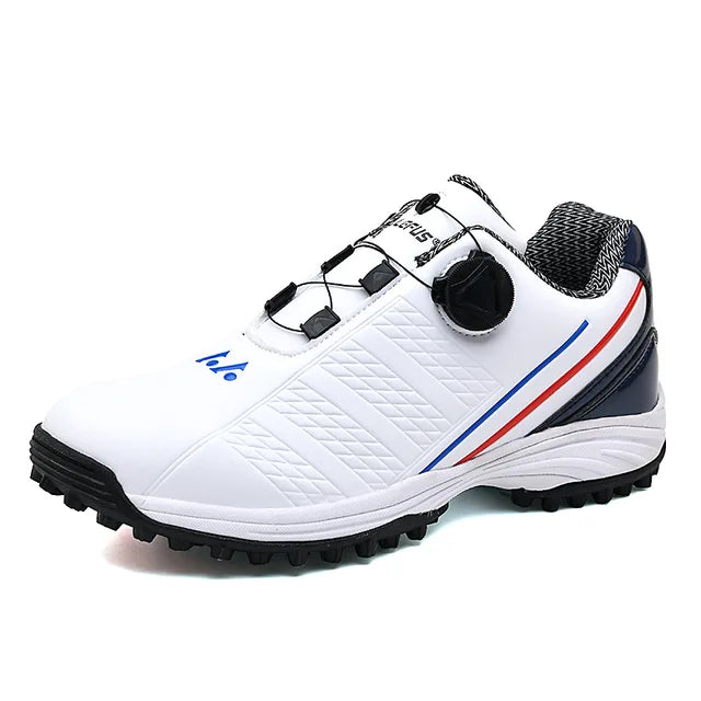 Zakenda | Chaussure de golf blanche haute performance pour hommes - Précision et confort