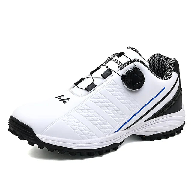 Zakenda | Chaussure de golf blanche haute performance pour hommes - Précision et confort