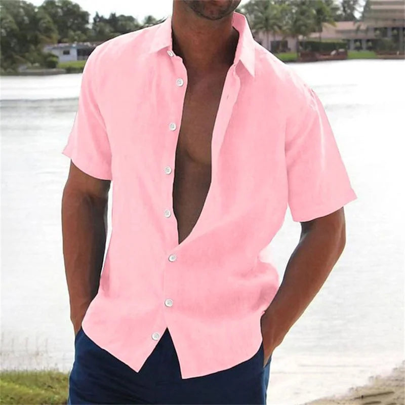 Zakenda | Chemise rose pour homme