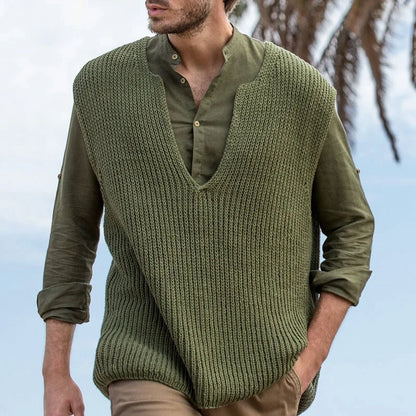 Zakenda | Abraham - pull en tricot sans manches pour homme