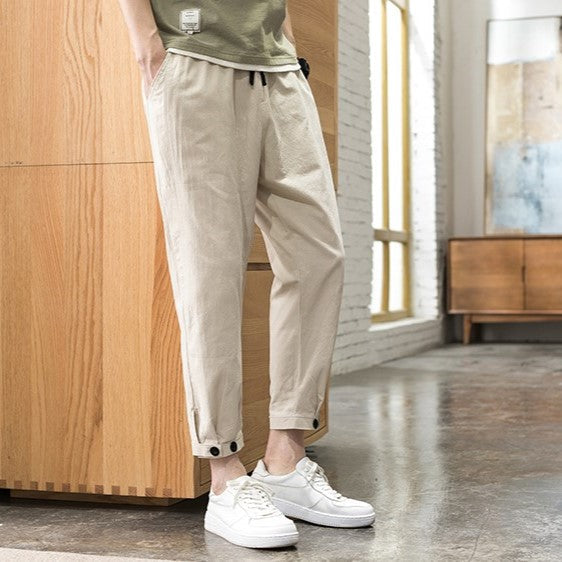 Zakenda | Pantalons de loisirs pour hommes en beige
