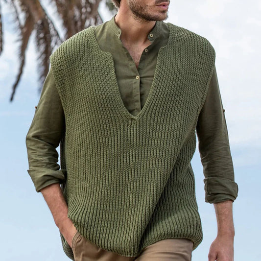 Zakenda | Abraham - pull en tricot sans manches pour homme