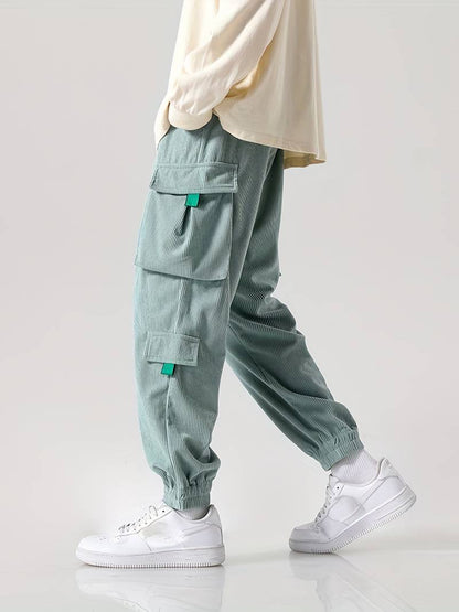 Zakenda | Christopher - pantalon cargo décontracté et structuré avec plusieurs poches pour hommes