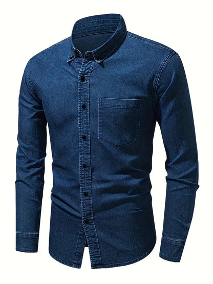 Zakenda | Alexander - chemise en jean à manches longues pour homme